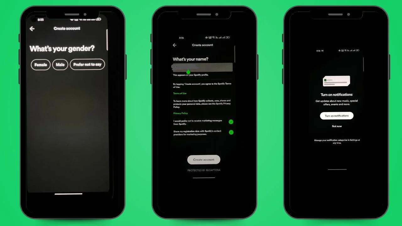 how To create spotify account 